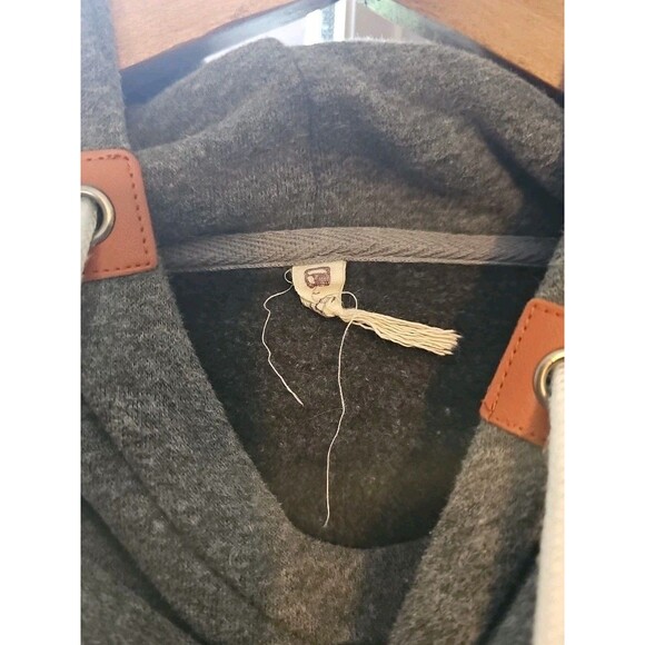 Les Umes Womens Gray Hoodie US 6 XL Long Sleeve Pullover Sweatshirt - Picture 3 of 6